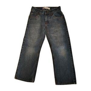 Levi's 505 Boys Size 8 (24x22) Jeans Adjustable Stretch Waist Regular Fit Denim